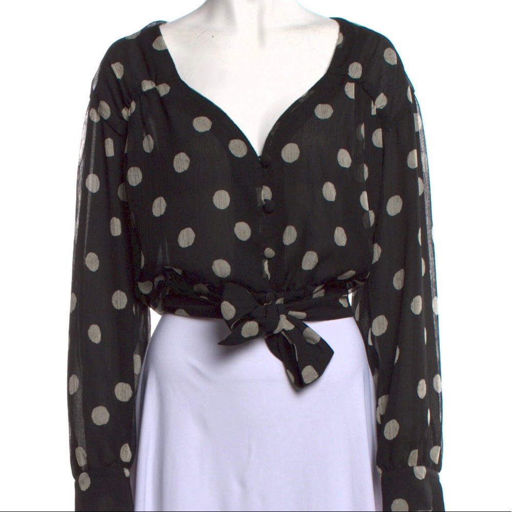 Nanushka wrap button down
